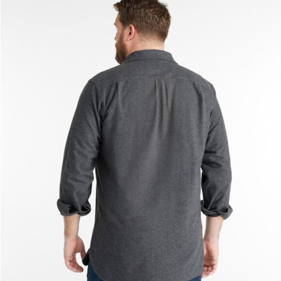 L.L. Bean Blue Flannel Shirt - Picture 6 of 7